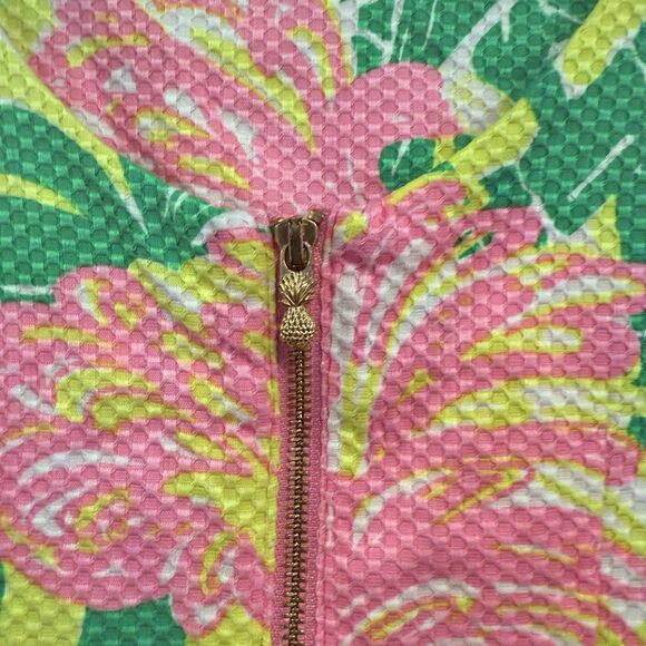 Lilly Pulitzer for Target Pink Flamingo Fan Dance Shift Dress Size 6 Sleeveless - Picture 9 of 13